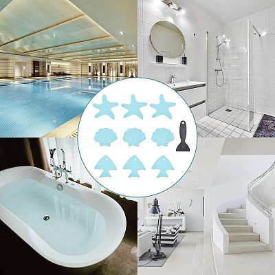 PEVA Adhesive Non-Slip Bathtub Stickers FIND-WH0077-40-1