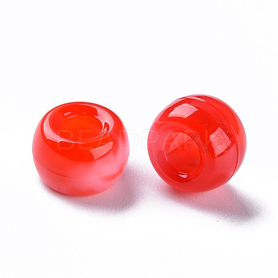Acrylic European Beads MACR-S375-002B-05-1