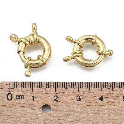Rack Plating Brass Spring Clasps LS-KK-D399-B-G-NF-1