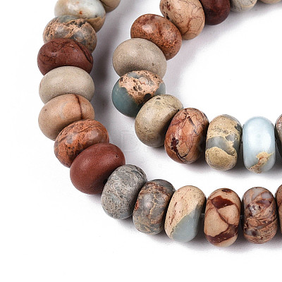 Natural Aqua Terra Jasper Beads Strands G-E444-16-8mm-1