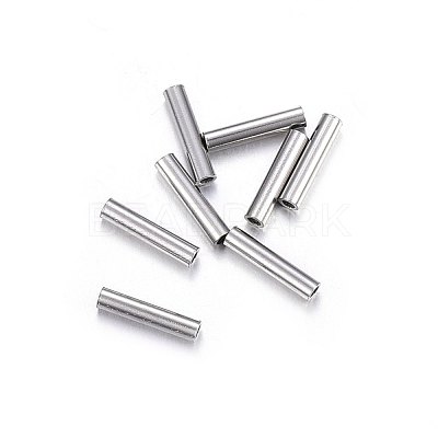 Tarnish Resistant 201 Stainless Steel Tube Beads STAS-O107-07P-B-1
