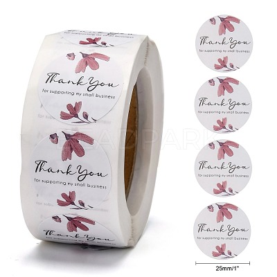 1 Inch Thank You for Supporting My Small Business Stickers X-DIY-M005-C07-1