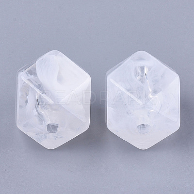Acrylic European Beads OACR-T006-088-1