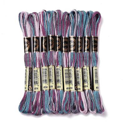 10 Skeins 6-Ply Polyester Embroidery Floss OCOR-K006-A27-1