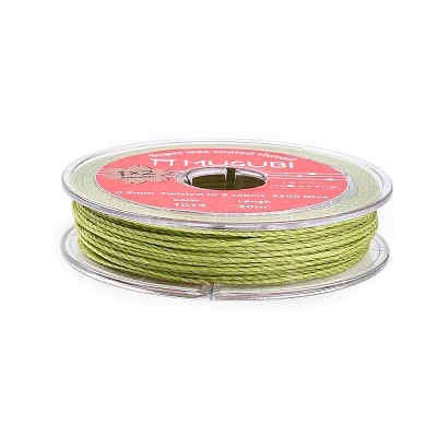 2-Ply Round Waxed Cotton Thread Cords YC-T004-01A-22-1