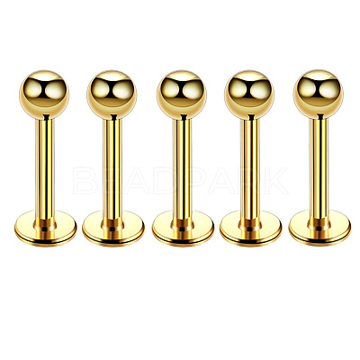 304 Stainless Steel Round Internally Threaded Labrets for Women Men WG9B6EB-23-1