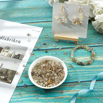 Natural Rutilated Quartz Chip Beads G-SC0001-31-1
