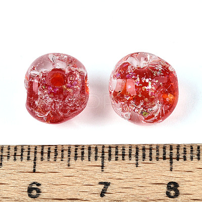 Handmade Foil Lampwork Beads FOIL-T007-01C-1