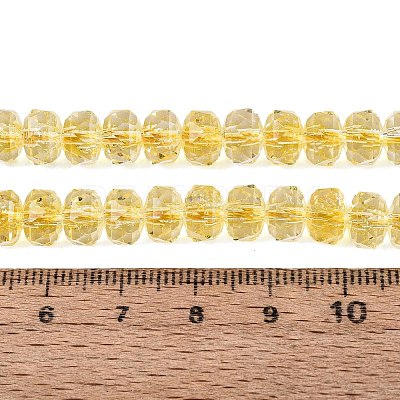 Crackle Transparent Glass Beads Strands GLAA-N068-03A-14-1