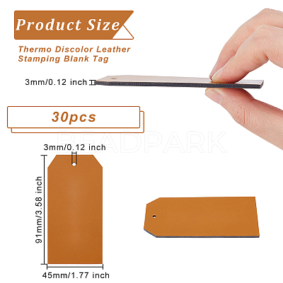 Imitation Leather Tags AJEW-WH0330-02A-1