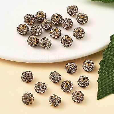 Polymer Clay Rhinestone Beads RB-H284-6MM-246-1