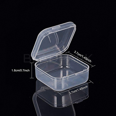 Transparent Plastic Bead Containers CON-BC0004-54-1