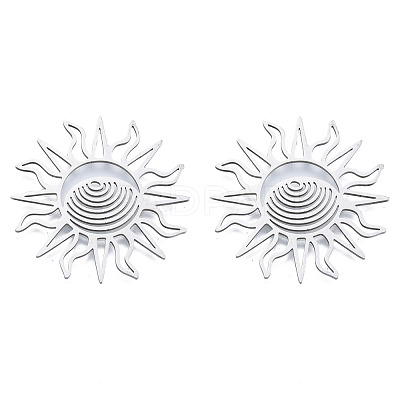 Non-Tarnish 201 Stainless Steel Filigree Joiners LS-STAS-N090-LA950-1-1
