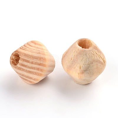 Unfinished Wood Beads WOOD-Q012-03B-LF-1