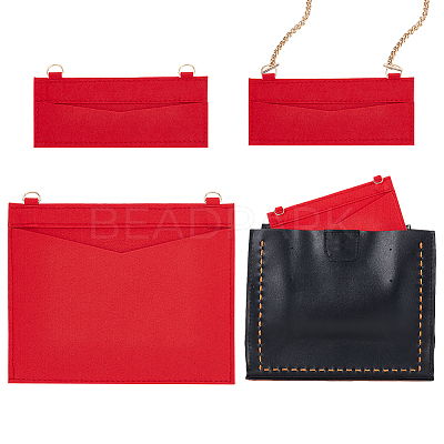 2Pcs 2 Styles Wool Felt Bag Organizer Inserts FIND-WR0007-26C-1