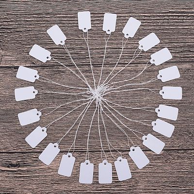 White Rectangle Jewelry Price Tags X-TOOL-C003-02-1