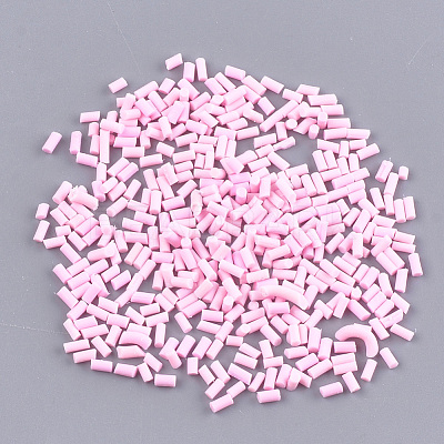 Handmade Polymer Clay Sprinkle Beads CLAY-T015-22O-1