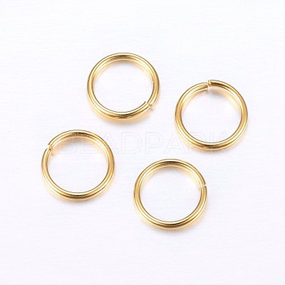 304 Stainless Steel Open Jump Rings STAS-O098-01G-13-1