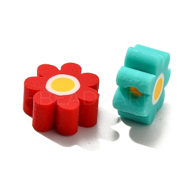 Handmade Polymer Clay Beads X-CLAY-R006-06-1