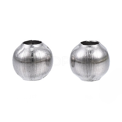 Round 304 Stainless Steel Beads STAS-TAC0004-3mm-P-1
