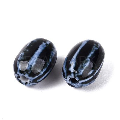 Vintage Handmade Porcelain Beads PORC-Q006-10N-1
