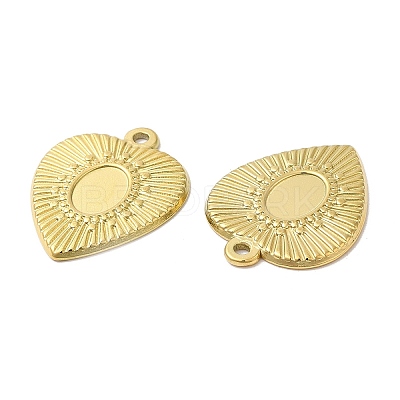 Ion Plating(IP) 304 Stainless Steel Pendant Cabochon Settings STAS-L020-019G-1