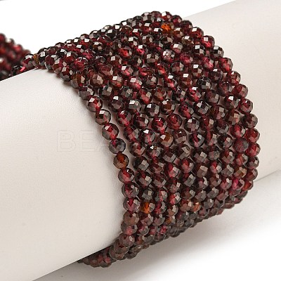 Natural Garnet Beads Strands LS-G-I341-09C-1