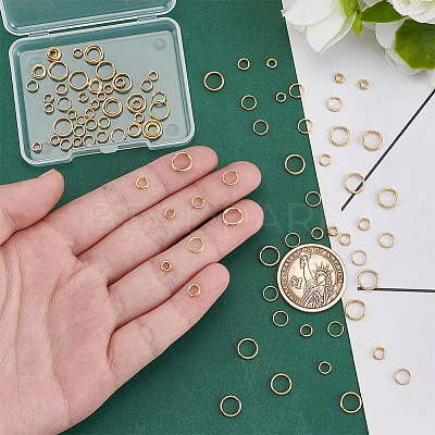 100Pcs 4 Colors Brass Split Rings KK-PH0013-19-1