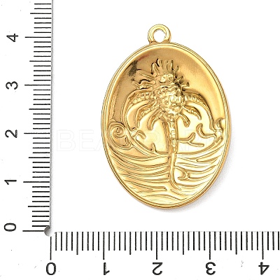 304 Stainless Steel Enamel Pendants STAS-A092-01F-G-1