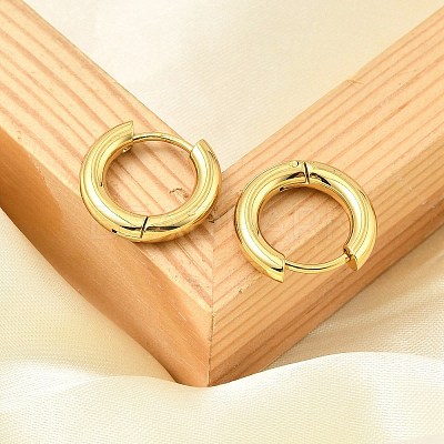 PVD Vacuum Plating 304 Stainless Steel Huggie Hoop Earrings for Women EJEW-F280-07K-G-1