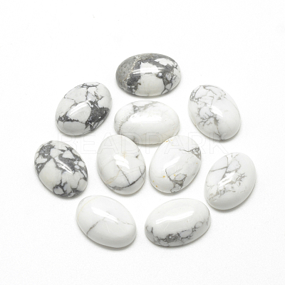 Natural Howlite Cabochons G-R415-13x18-29-1