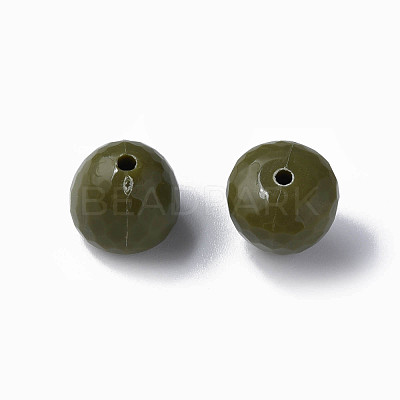 Opaque Acrylic Beads MACR-S373-10A-A11-1