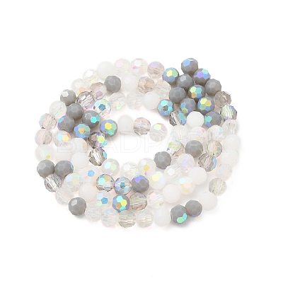 Electroplate Glass Beads Strands EGLA-P048-A03-1