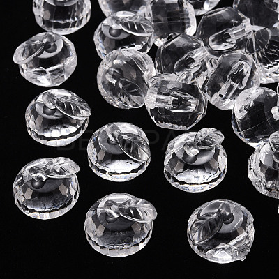 Transparent Acrylic Pendants TACR-T024-05B-205-1