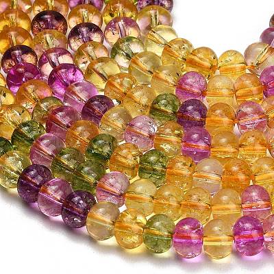 Dyed Imitation Gemstone Glass Beads Strands GL-Z001-03B-05-1