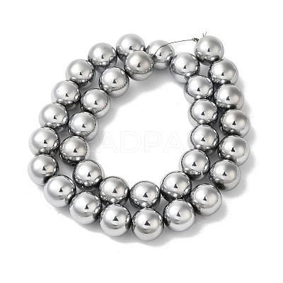 Electroplated Synthetic Magnetic Hematite Beads Strands G-I364-K01-05-1