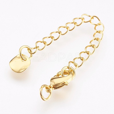 Brass Chain Extender KK-I633-04G-NR-1