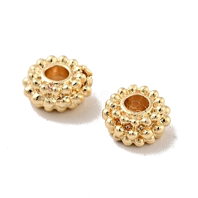 Rack Plating Alloy Beads PALLOY-D004-14LG-1