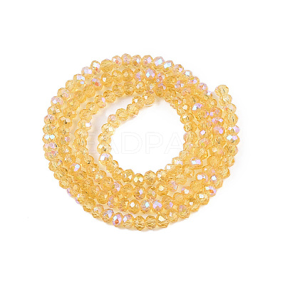 Electroplate Glass Beads Strands EGLA-A044-T1mm-L03-1