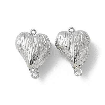 Brass Heart Box Clasps KK-U052-29P-1