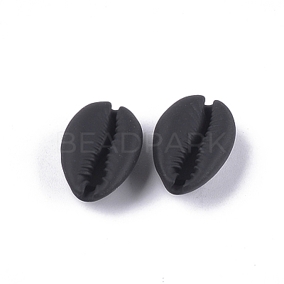 Spray Painted Natural Cowrie Shell Beads X-SSHEL-T008-12B-1