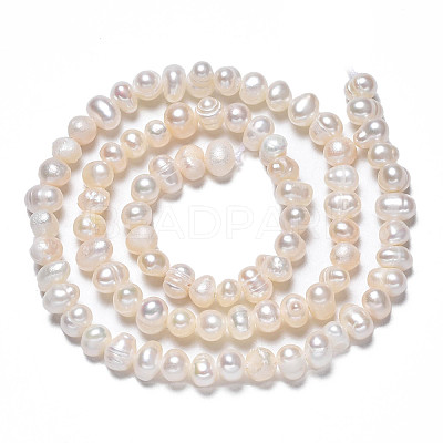 Natural Cultured Freshwater Pearl Beads Strands PEAR-N013-04B-1