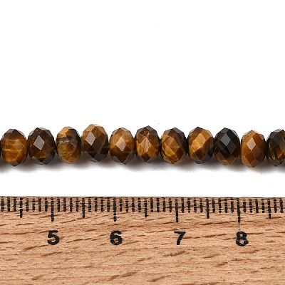 Natural Tiger Eye Beads Strands G-N0179-03-6x4mm-1