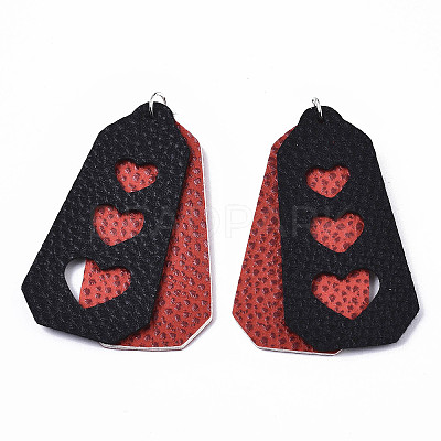 PU Leather Big Pendants FIND-R084-17-1