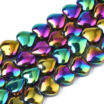 Electroplate Glass Beads Strands EGLA-S188-14-C02-1