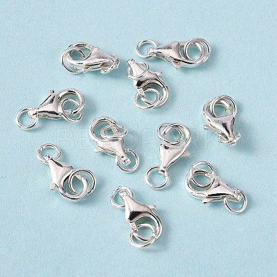 925 Sterling Silver Lobster Claw Clasps STER-I010-9mm-1