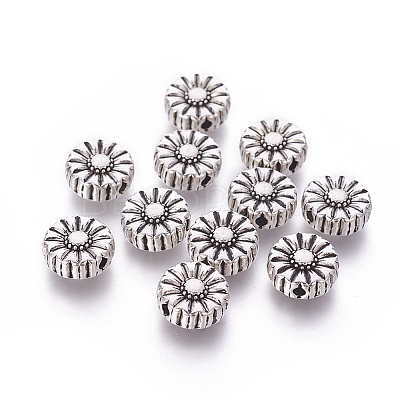 Tibetan Style Alloy Flower Beads LS-TIBEP-GC190-AS-RS-1