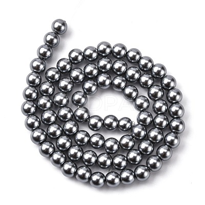 Eco-Friendly Grade A Glass Pearl Beads HY-J002-6mm-HX021-1