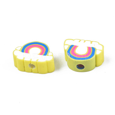 Handmade Polymer Clay Beads CLAY-T012-31D-1