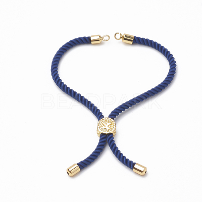Nylon Twisted Cord Bracelet Making MAK-T003-02G-1